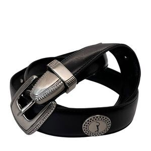 PGA Tour black Leather Belt Size 38